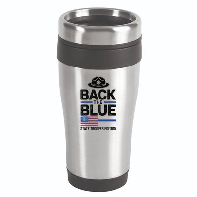Police State Trooper Super Trooper Costume Sheriff 16oz Travel Tumbler
