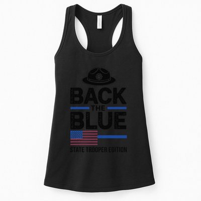 Police State Trooper Super Trooper Costume Sheriff Womens Tank Top