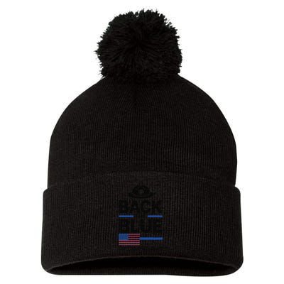 Police State Trooper Super Trooper Costume Sheriff Pom Pom 12in Knit Beanie