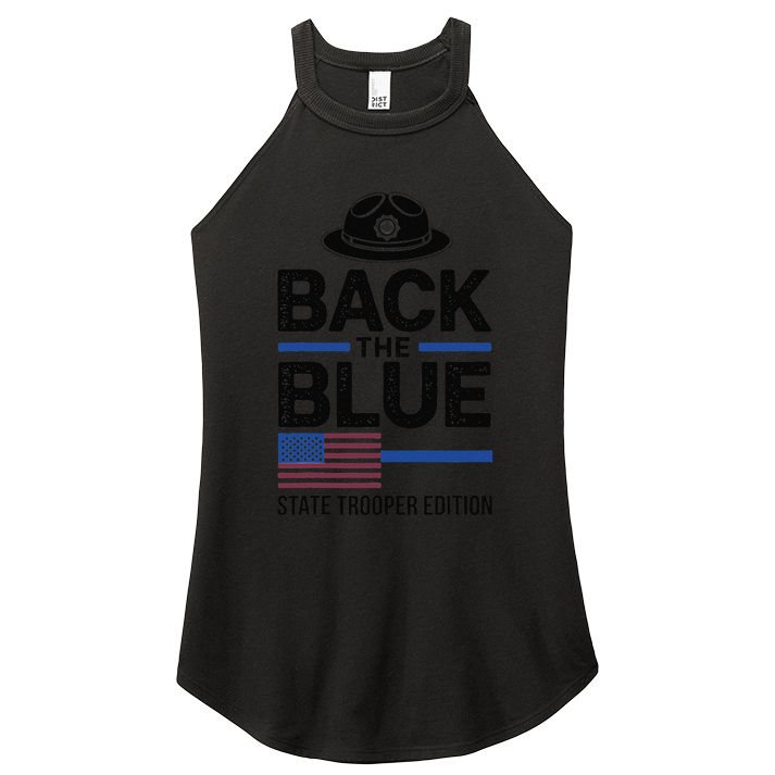 Police State Trooper Super Trooper Costume Sheriff Women's Perfect Tri Rocker Tank