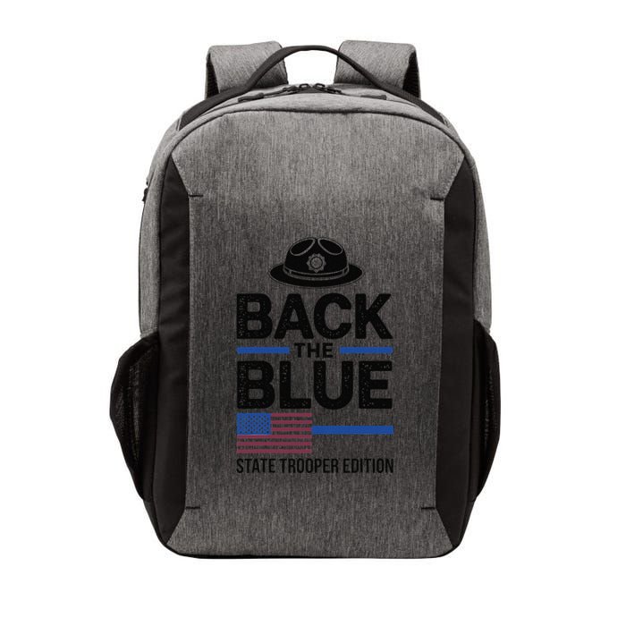 Police State Trooper Super Trooper Costume Sheriff Vector Backpack
