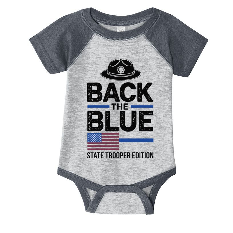 Police State Trooper Super Trooper Costume Sheriff Infant Baby Jersey Bodysuit