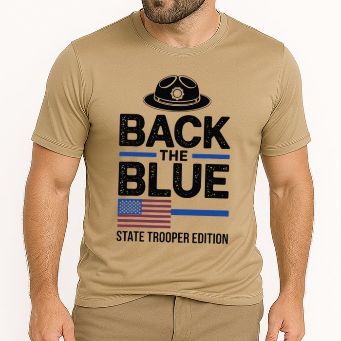 Police State Trooper Super Trooper Costume Sheriff Cooling Performance Crew T-Shirt
