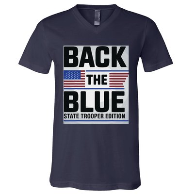 Police State Trooper Super Trooper Costume Sheriff V-Neck T-Shirt