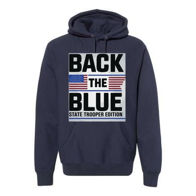 Police State Trooper Super Trooper Costume Sheriff Premium Hoodie