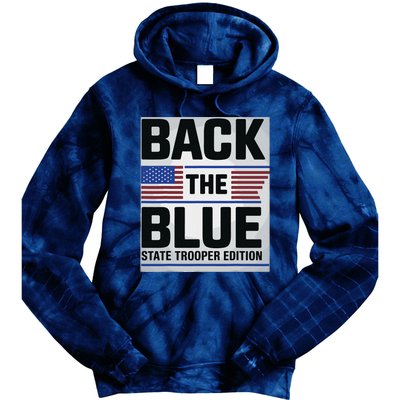 Police State Trooper Super Trooper Costume Sheriff Tie Dye Hoodie