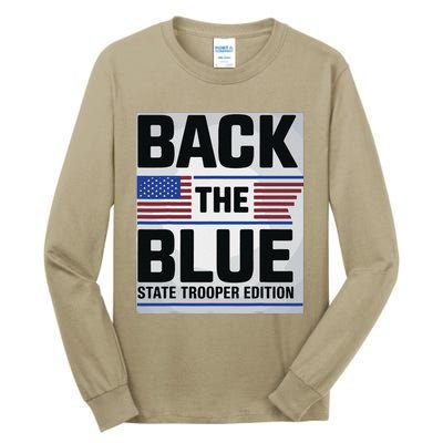 Police State Trooper Super Trooper Costume Sheriff Tall Long Sleeve T-Shirt