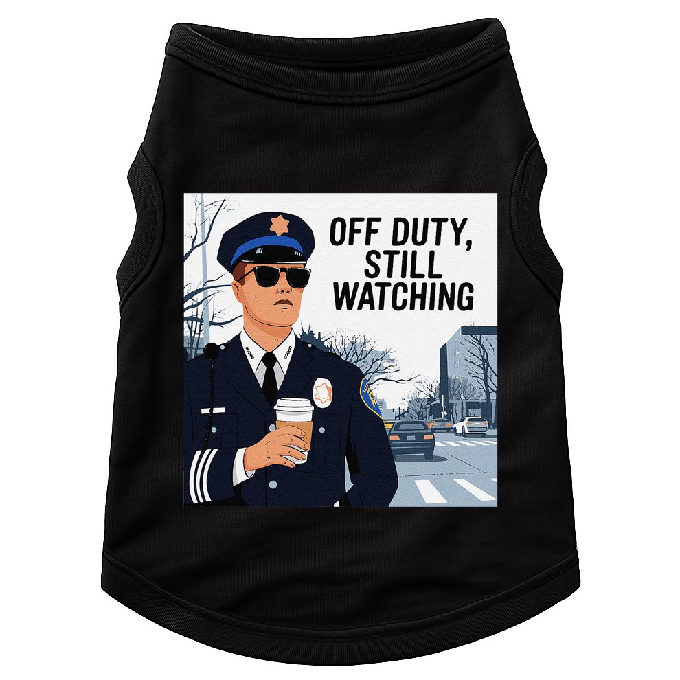 Police State Trooper Super Trooper Costume Sheriff Costume Doggie Tank