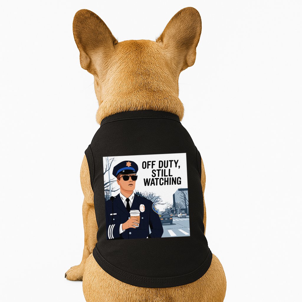 Police State Trooper Super Trooper Costume Sheriff Costume Doggie Tank