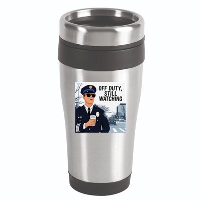 Police State Trooper Super Trooper Costume Sheriff Costume 16oz Travel Tumbler