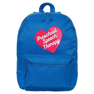 Preschool Speech Therapist Valentine's Day Heart Therapy Cool Gift 16 in Basic Backpack