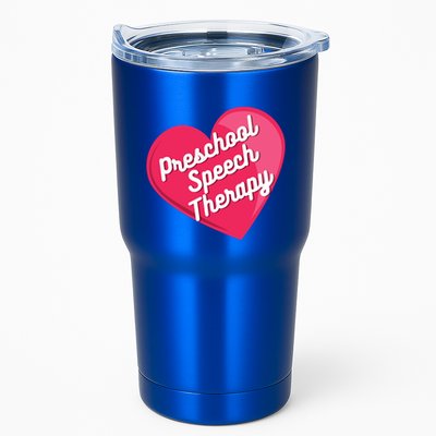 Preschool Speech Therapist Valentine's Day Heart Therapy Cool Gift Tumbler