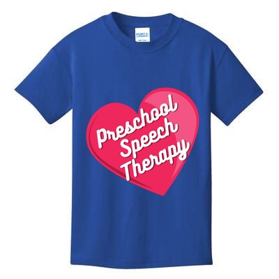 Preschool Speech Therapist Valentine's Day Heart Therapy Cool Gift Kids T-Shirt