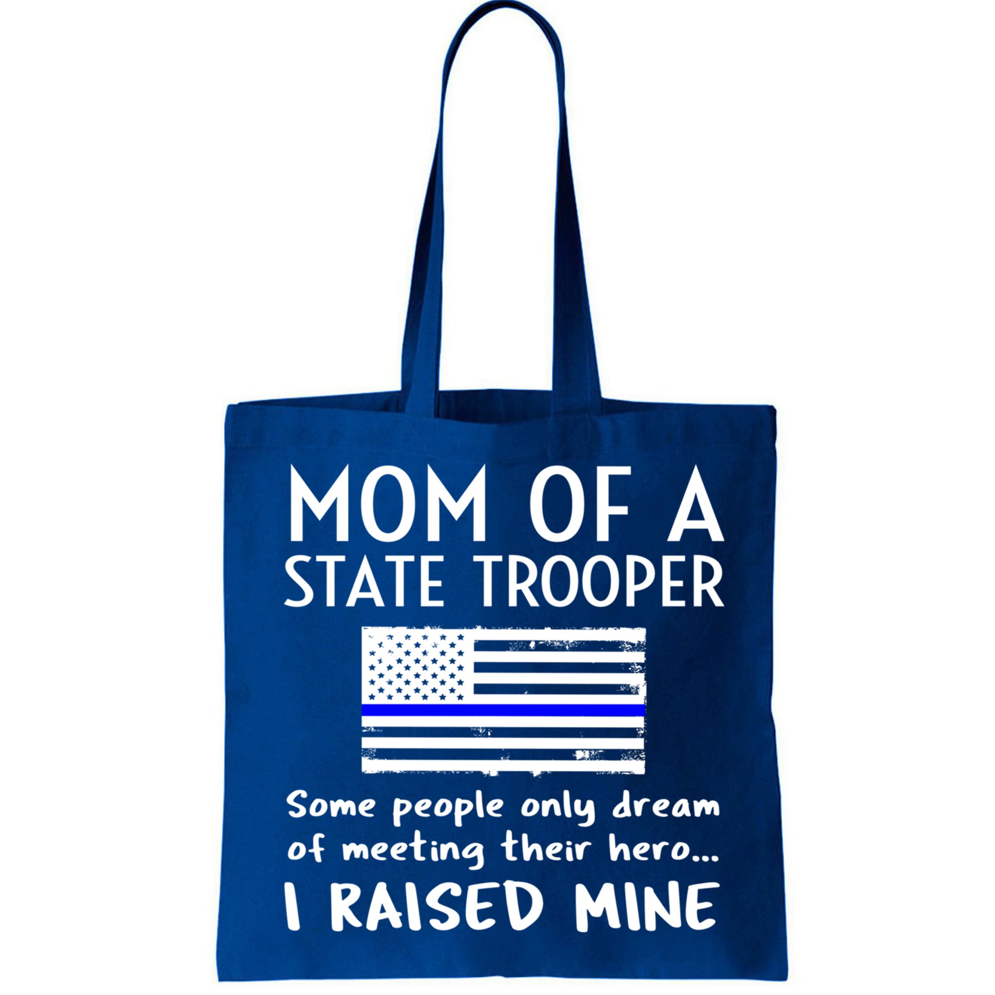 Proud State Trooper Mom Mother Thin Blue Line American Flag Cool Gift Bag