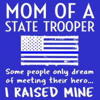 Proud State Trooper Mom Mother Thin Blue Line American Flag Cool Gift Visor