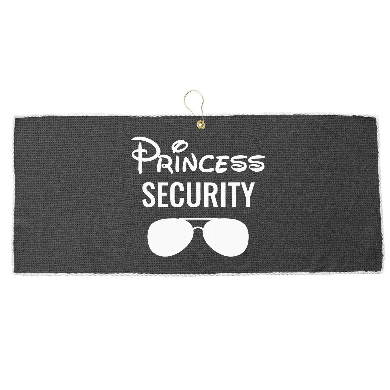 Princess Security Team Big Brother Birthday Large Microfiber Waffle Golf Towel