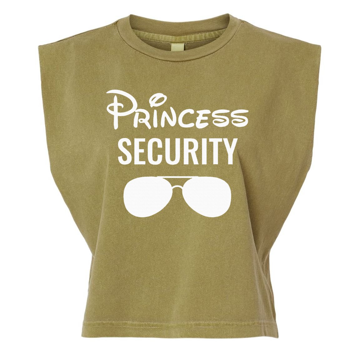 Princess Security Team Big Brother Birthday Garment-Dyed Women's Muscle Tee