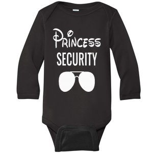 Princess Security Team Big Brother Announcement Birthday Baby Long Sleeve Bodysuit