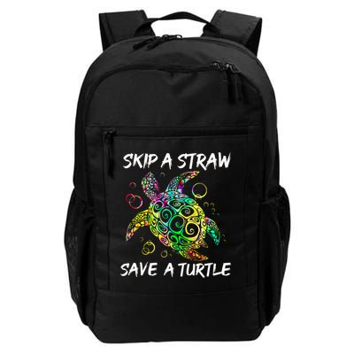 Psychedelic Sea Turtle Gift Skip A Straw Save A Turtle Gift Backpack