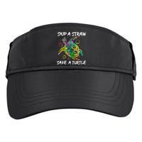 Psychedelic Sea Turtle Gift Skip A Straw Save A Turtle Gift Adult Drive Performance Visor