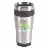Psychedelic Sea Turtle Gift Skip A Straw Save A Turtle Gift 16oz Travel Tumbler