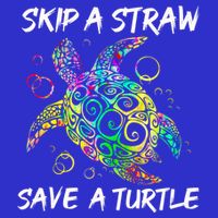 Psychedelic Sea Turtle Gift Skip A Straw Save A Turtle Gift 16 in Basic Backpack