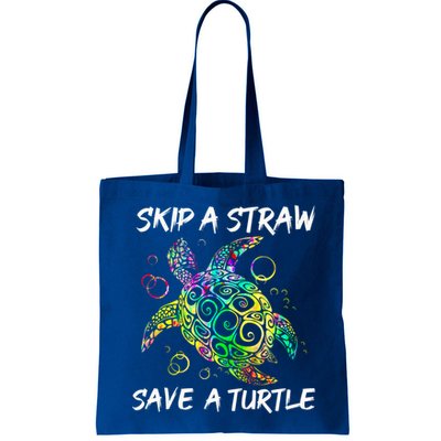 Psychedelic Sea Turtle Gift Skip A Straw Save A Turtle Gift Bag