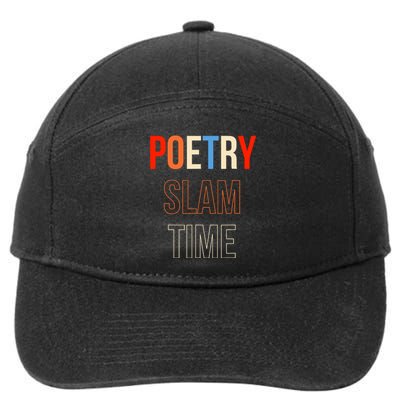 Poetry Slam Time Poet Poem 7-Panel Snapback Hat