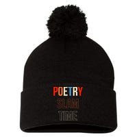 Poetry Slam Time Poet Poem Pom Pom 12in Knit Beanie