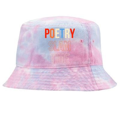 Poetry Slam Time Poet Poem Tie-Dyed Bucket Hat