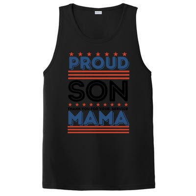 Proud Son Thank You For Your Service Mama Mom Mother Gift PosiCharge Competitor Tank