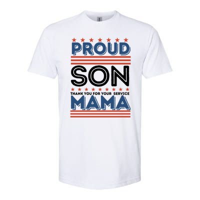 Proud Son Thank You For Your Service Mama Mom Mother Gift Softstyle® CVC T-Shirt