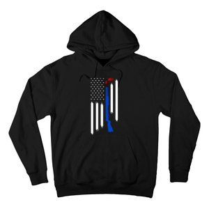 Patriotic Skeet Trap Clay Pigeon Shotgun Shooting Hoodie