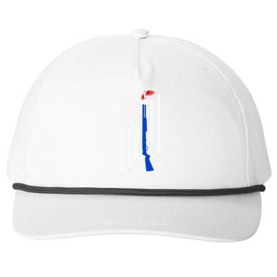 Patriotic Skeet Trap Clay Pigeon Shotgun Shooting Snapback Five-Panel Rope Hat