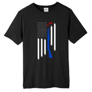 Patriotic Skeet Trap Clay Pigeon Shotgun Shooting Tall Fusion ChromaSoft Performance T-Shirt