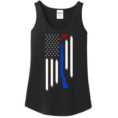 Patriotic Skeet Trap Clay Pigeon Shotgun Shooting Ladies Essential Tank