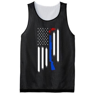 Patriotic Skeet Trap Clay Pigeon Shotgun Shooting Mesh Reversible Basketball Jersey Tank