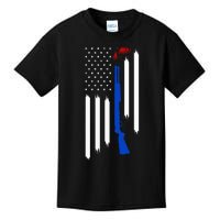 Patriotic Skeet Trap Clay Pigeon Shotgun Shooting Kids T-Shirt