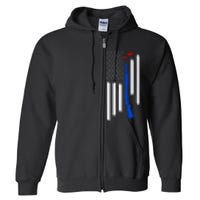 Patriotic Skeet Trap Clay Pigeon Shotgun Shooting Full Zip Hoodie