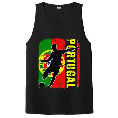 Portugal Soccer Team Portuguese Flag Jersey PosiCharge Competitor Tank