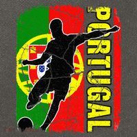 Portugal Soccer Team Portuguese Flag Jersey Cotton Canvas Backpack