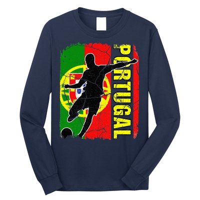 Portugal Soccer Team Portuguese Flag Jersey Long Sleeve Shirt