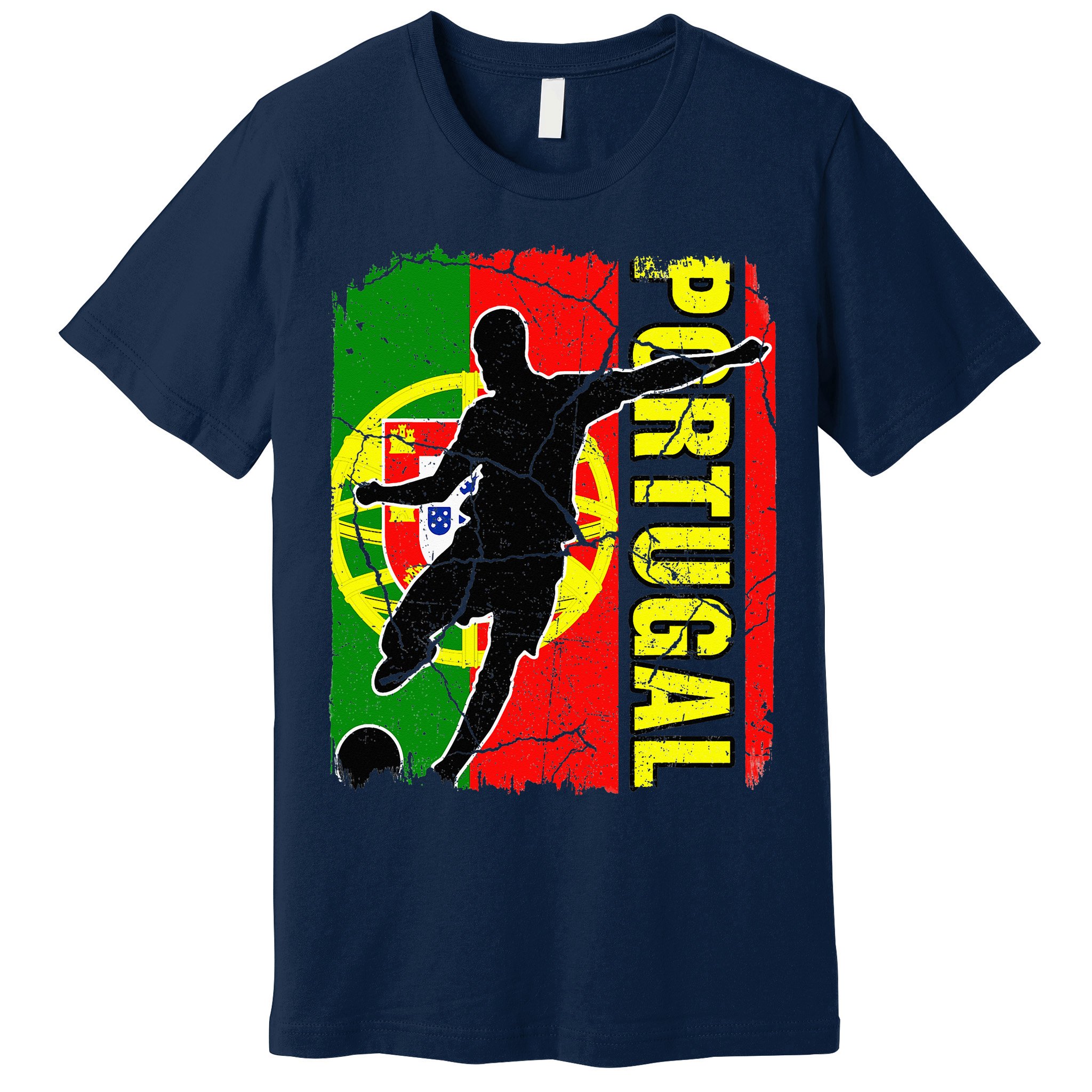 Portugal Soccer Team Portuguese Flag Jersey Premium T-Shirt