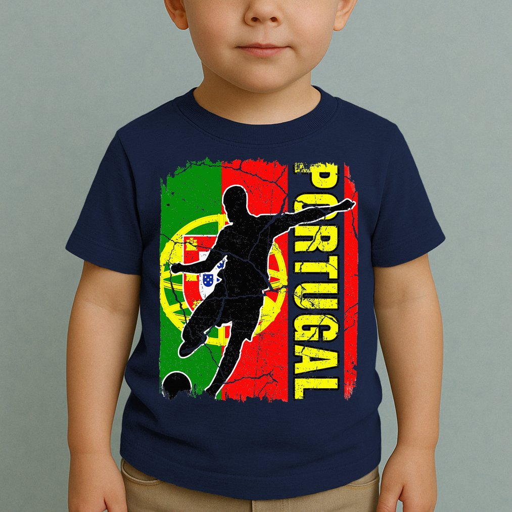 Portugal Soccer Team Portuguese Flag Jersey Toddler T-Shirt