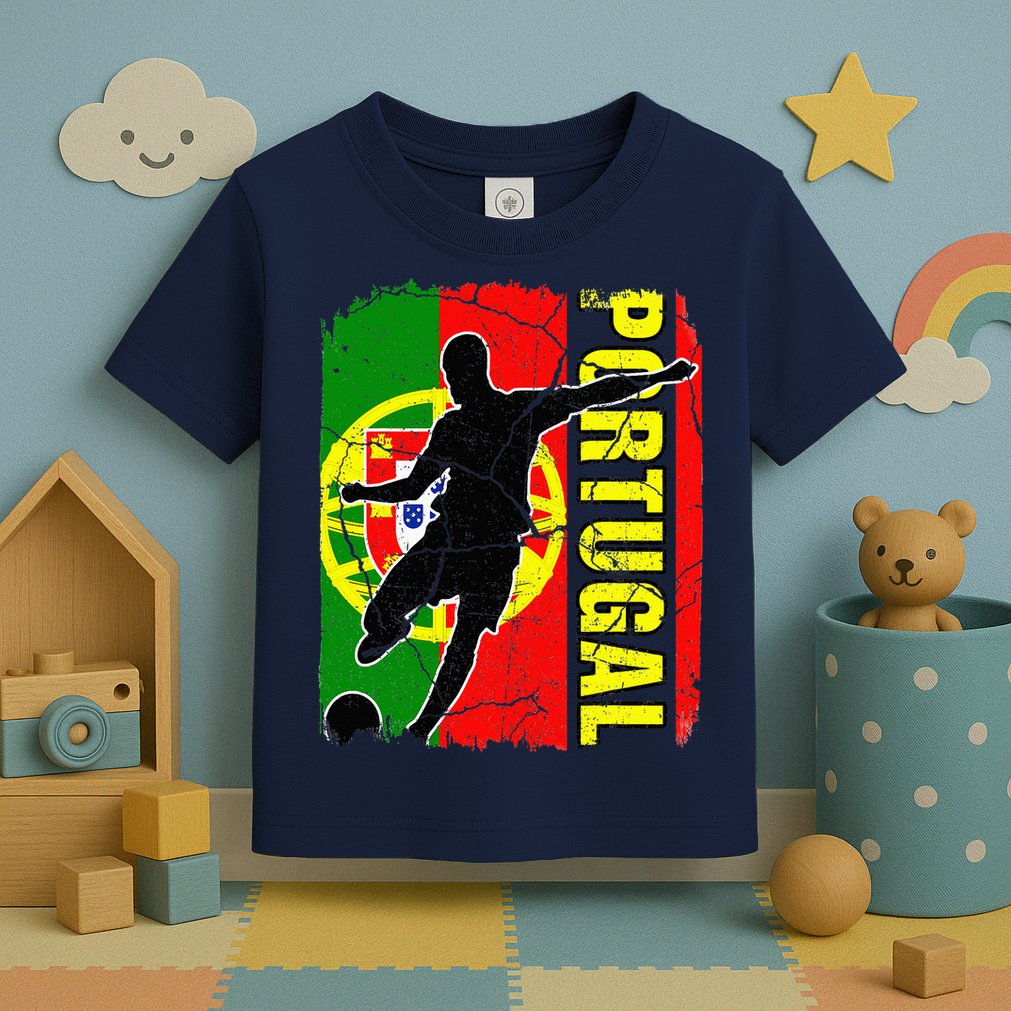 Portugal Soccer Team Portuguese Flag Jersey Toddler T-Shirt