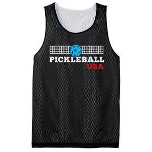 Pickleball Support the Team Pickleball Player USA Flag Mesh Reversible Basketball Jersey Tank