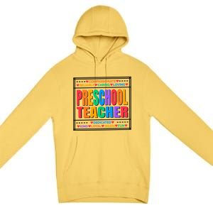 Pre School Teacher Gift Premium Pullover Hoodie