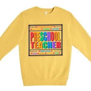 Pre School Teacher Gift Premium Crewneck Sweatshirt