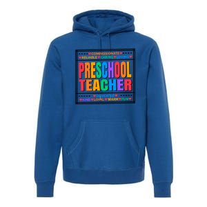 Pre School Teacher Gift Premium Hoodie