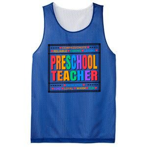 Pre School Teacher Gift Mesh Reversible Basketball Jersey Tank